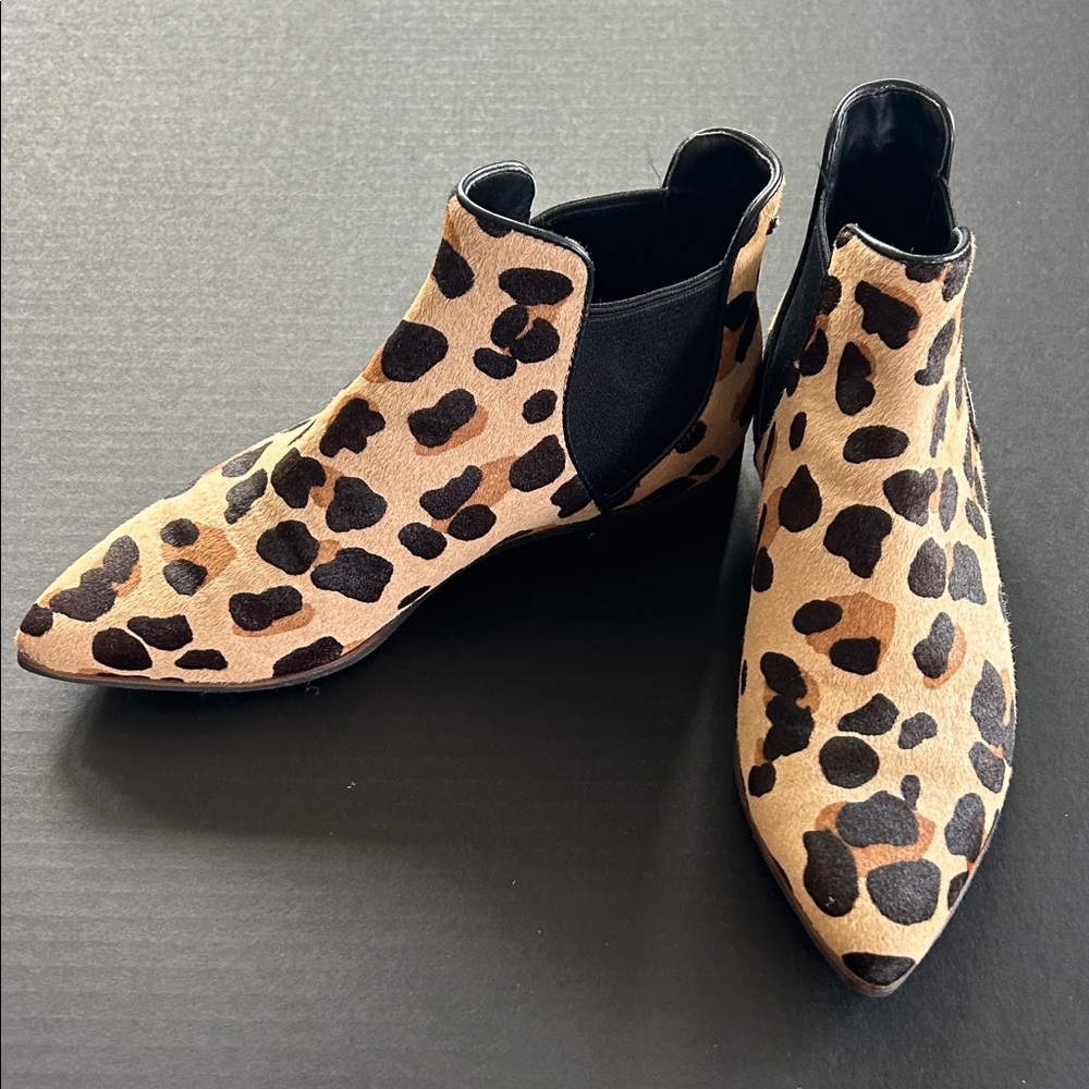 Cole Haan Leopard Print Ankle Booties